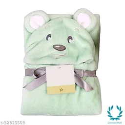Premium Hooded Microfiber Baby Wrapper for all season Towel IN PINK And BLUE - 0-6 Months New Born Baby